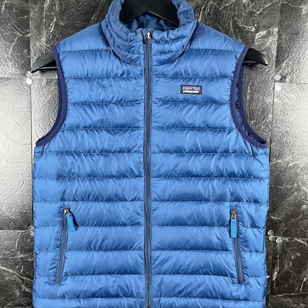 Patagonia Boy's Puff Down Vest Large (Women's XS) -Flaws